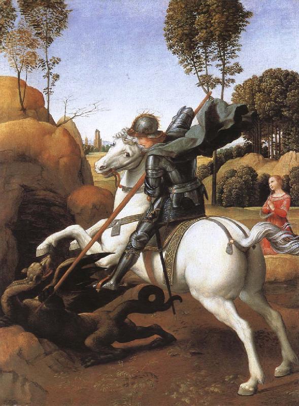 RAFFAELLO Sanzio Kill dragon china oil painting image
